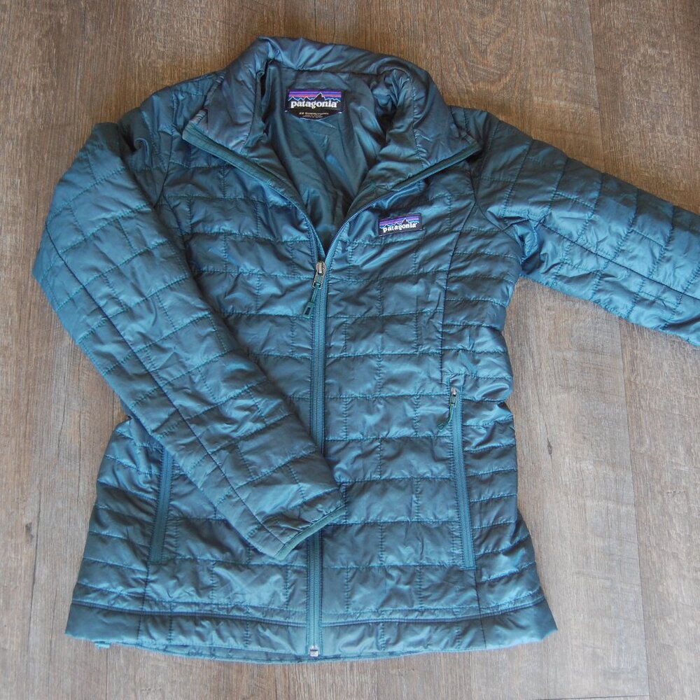 NEW Patagonia Nano Puff Jacket Women’s XS Teal – Lightweight Insulated Puffer